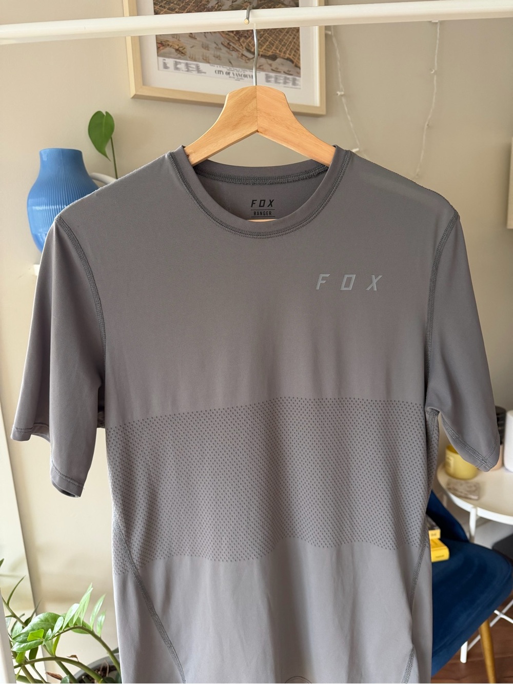 FOX Ranger Men's Gray Performance Short Sleeve Shirt